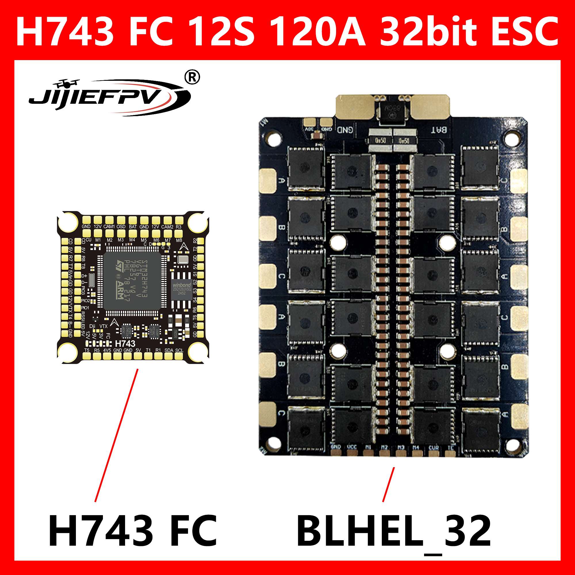 JIJIEFPV BLHEL_32 12S 120A 32b - Drone Racing Esc 리뷰 및 가격