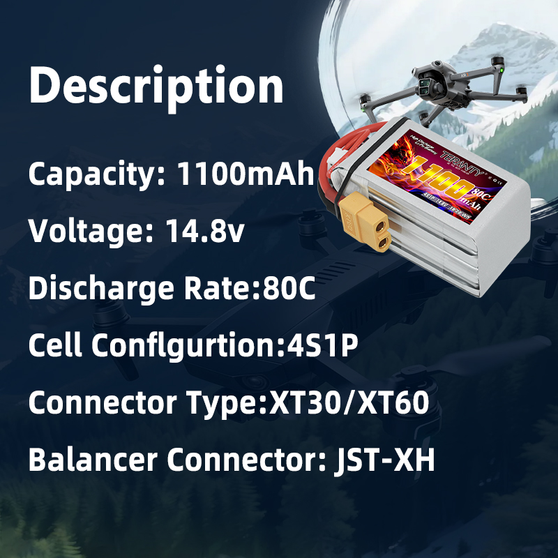 TERANTY 4S 1100mAh 80C/160C Li - Drone Racing Battery 리뷰 및 가격